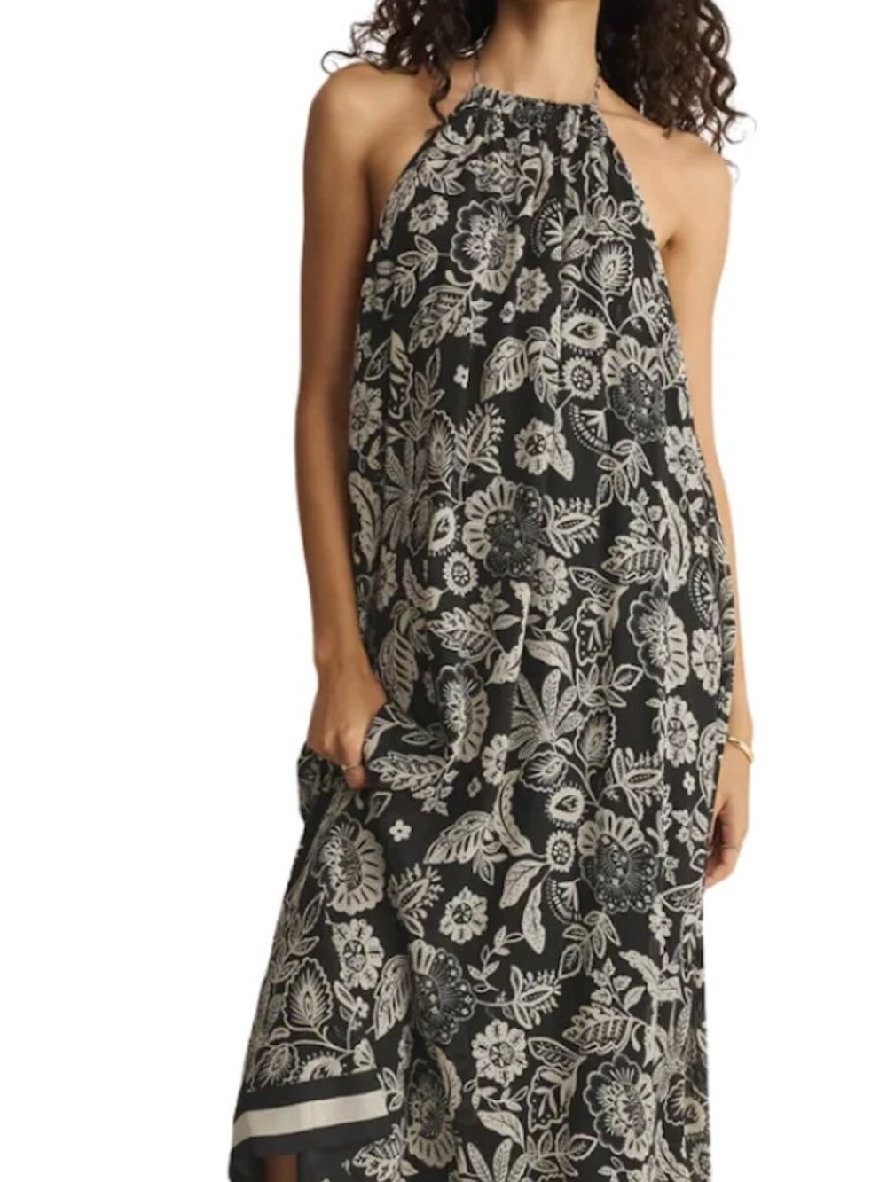 Z Supply Viento Luz Floral Midi Dress